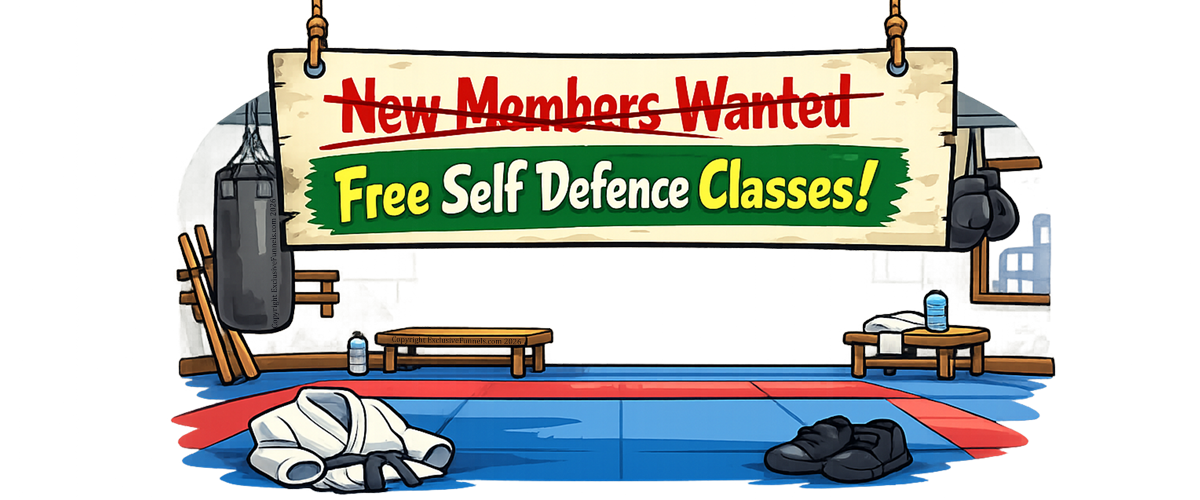 A 5 day course of Self Defence Principles with no membership fees